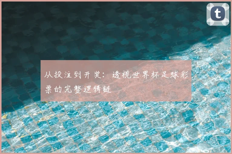 从投注到开奖：透视世界杯足球彩票的完整逻辑链